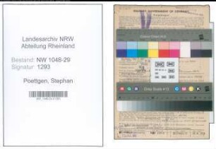 Entnazifizierung Stephan Poettgen , geb. 21.04.1895 (Beamter)