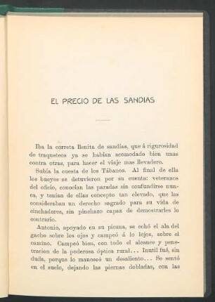 El precio de las sandías