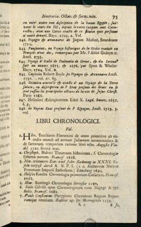 75-83, Libri Chronologici.
