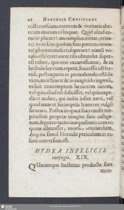 Hydra Infelicis conjugii. XIX.