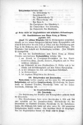 g) Erste Hilfe bei Unglücksfällen und plötzlichen Erkrankungen.