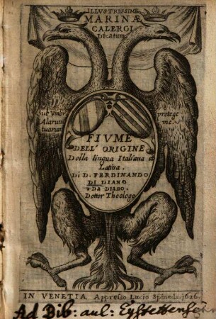Fiume dell'origine della lingua italiana et latina