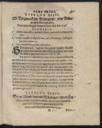 Titulus XXXVI. - XXXVIII.