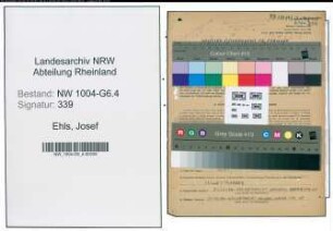 Entnazifizierung Josef Ehls , geb. 28.02.1896 (Meister)