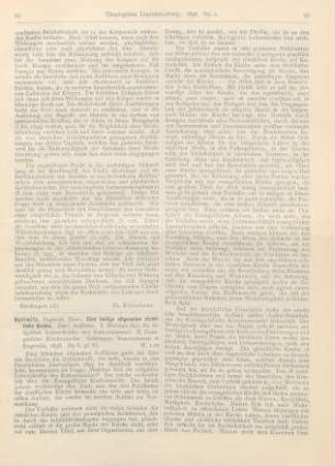 25-27 [Rezension] Gallwitz, Hans, Eine heilige allgemeine christliche Kirche. Zwei Aufsätze. I. u. II