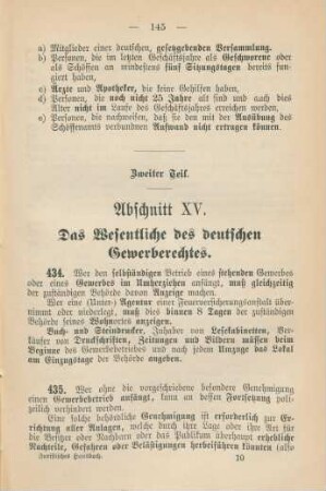 Zweiter Teil. Rechtssätze.
