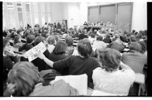 Kleinbildnegativ: ADS-Podium zum HRG, FU Berlin, 1977