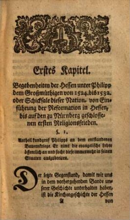 Ausführliche Geschichte der Hessen : von ihrem 1. Ursprunge an bis auf gegenwärtige Zeiten ; mit unparteyischer Feder entworfen, 8