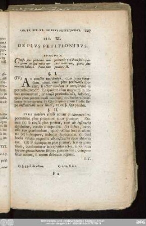 Tit. XI. De Plus Petitionibus.