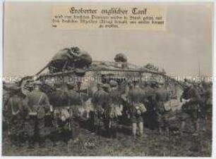Instandsetzung eines eroberten englischen Panzers