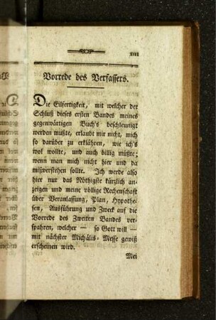 Vorrede des Verfassers