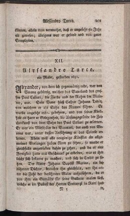 XII. Alessandro Turco, ein Maler, gestorben 1650.