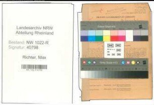 Entnazifizierung Max Richter , geb. 04.08.1903 (Rottenfuehrer)