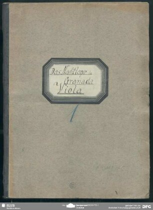 [2]: Stimmensatz 1 (Streichinstrumente / Violen, Bässe)