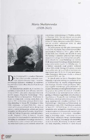73: Maria Skubiszewska (1930-2011)
