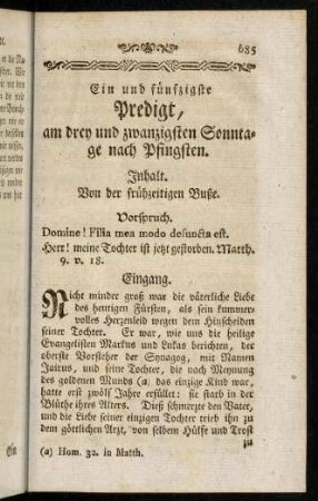 685-698, Ein und fuenftzigste Predigt