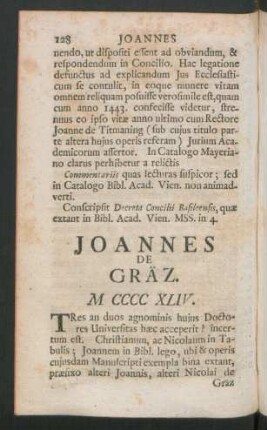 Joanes De Gräz. M CCCC XLIV.