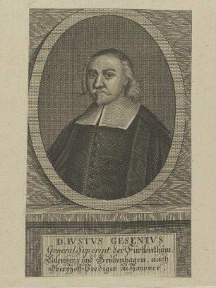 Bildnis des Iustus Gesenius