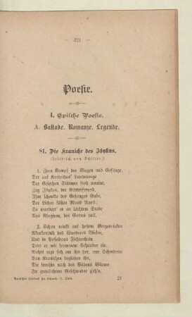 A. Ballade. Romanze. Legende