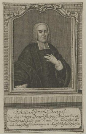 Bildnis des Johann Albrecht Bengel