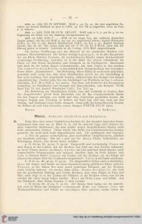 4: Mainz : Römische Inschriften und Skulpturen