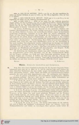 4: Mainz : Römische Inschriften und Skulpturen