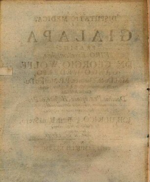 Disputatio Medica, De Gialapa