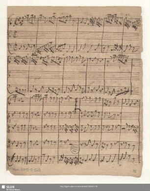 Particell [untextiert; Schreiber: Opitz, J. S.]