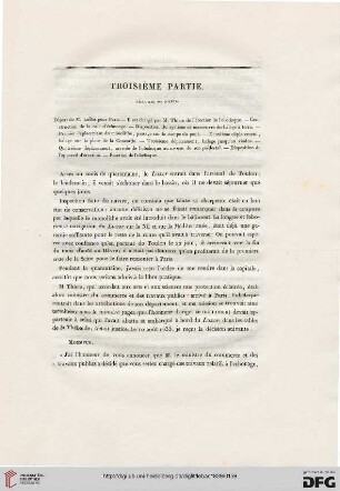 Troisième partie: Travail des Paris