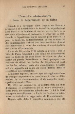 L'anarchie administrative dans le département de la Seine