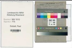 Entnazifizierung Paul Gutzeit , geb. (Militaerregierung)