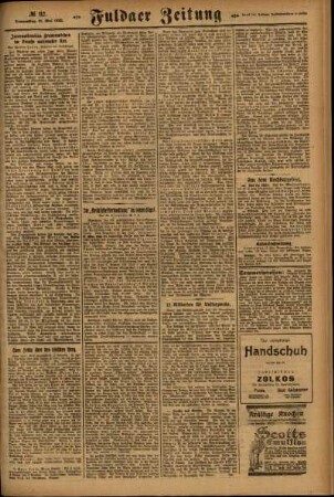 Zweite Ausgabe vom Donnerstag, den 17. Mai 1923.