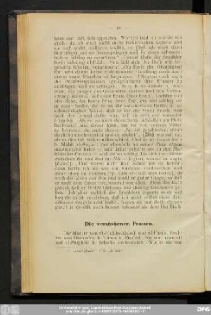 Die verstoßenen Frauen.