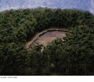 Wetterdach, Siedlung der Yanoama-Indianer - Dauerausstellung: Von der Urhütte zum Wolkenkratzer, Diorama