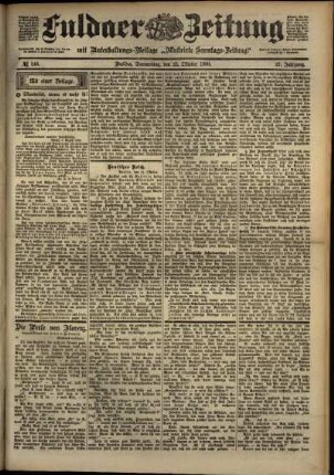 Ausgabe vom Donnerstag, den 25. Oktober 1900.