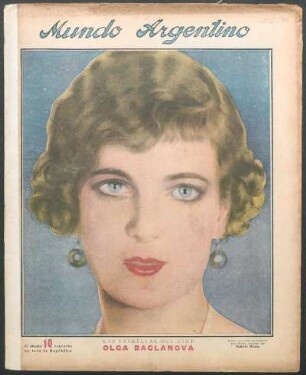 Las estrellas del cine: Olga Baclanova [Retrato] : Retrato ejecutado especialmente para Mundo Argentino por Rodolfo Wacha