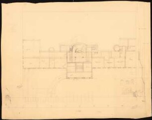 Kunstmuseum und Kunstgewerbeschule: Grundriss Erdgeschoss, Ansichten
