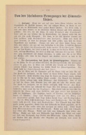 Von den scheinbaren Bewegungen der Himmelskörper