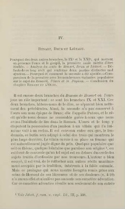 189-204, IV. Renart, Brun et Liétart