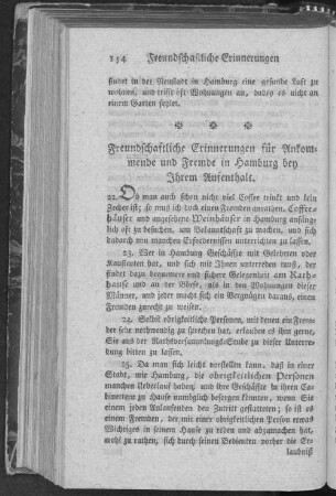 Freundschaftliche Erinnerungen für Ankommende und Fremde in Hamburg bey Ihrem Aufenthalt.