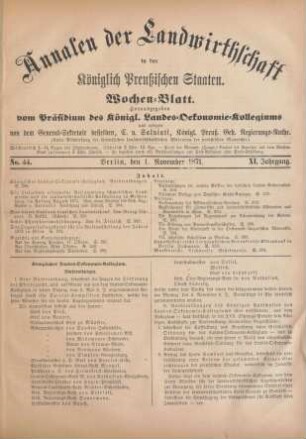 No. 44. Berlin, den 1. November 1871. XI. Jahrgang.