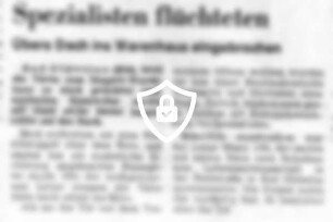 Spezialisten flüchteten