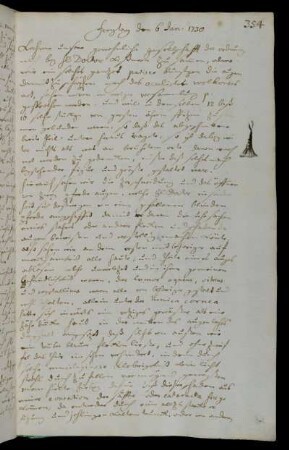 Freytag den 6 Jan. 1730