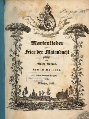 Marienlieder zur Feier der Maiandacht : Rom im Mai 1842