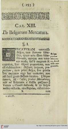 Cap. XIII: De Belgarum mercatura