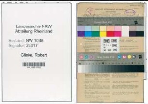 Entnazifizierung Robert Glinke , geb. 24.11.1917 (Bergmann)