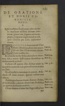 De oratione et horis canonicis. XXXII.