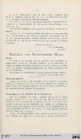 Berichten over Nederlandsche Musea