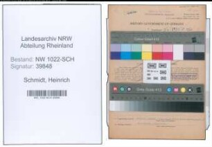 Entnazifizierung Heinrich Schmidt , geb. 24.02.1884 (Lokfuehrer)