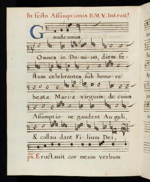 90v - 91r Gaudeamus omnes in Domino